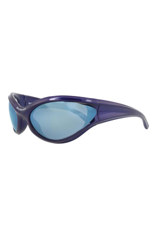 Balenciaga BB0317S METALLIC BLUE Sunglasses-AmbrogioShoes
