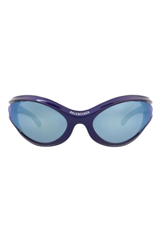 Balenciaga BB0317S METALLIC BLUE Sunglasses-AmbrogioShoes