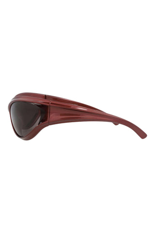 Balenciaga BB0317S METALLIC BURGUNDY Sunglasses-AmbrogioShoes