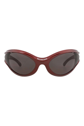 Balenciaga BB0317S METALLIC BURGUNDY Sunglasses-AmbrogioShoes
