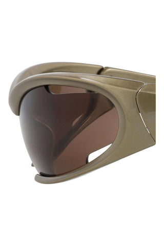 Balenciaga BB0318S METALLIC MUD Sunglasses-AmbrogioShoes