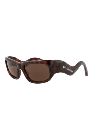 Balenciaga BB0320S DARK HAVANA Sunglasses-AmbrogioShoes