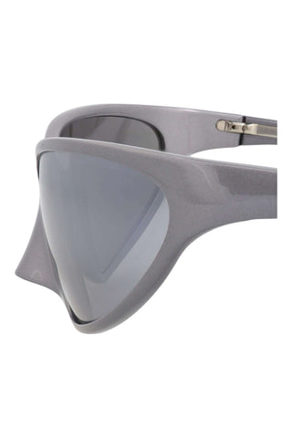 Balenciaga BB0349S METALLIC GREY Sunglasses-AmbrogioShoes
