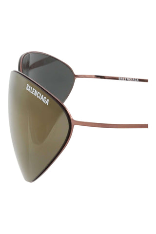 Balenciaga BB0350S TRANSPARENT VARNISHED BROWN Sunglasses-AmbrogioShoes
