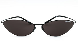 Balenciaga BB0350S titanium Oval Unisex's Sunglasses-AmbrogioShoes