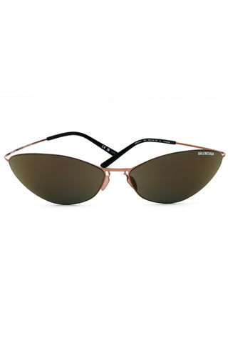 Balenciaga BB0350S titanium Oval Unisex's Sunglasses-AmbrogioShoes