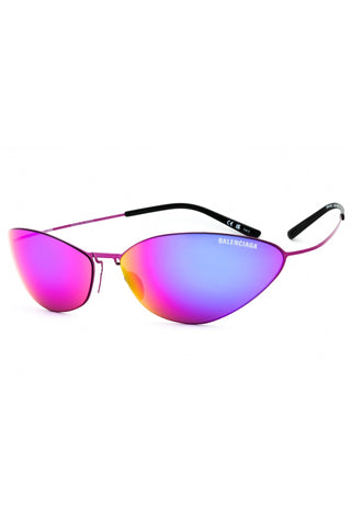 Balenciaga BB0350S titanium Oval Unisex's Sunglasses-AmbrogioShoes