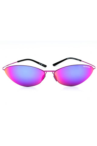 Balenciaga BB0350S titanium Oval Unisex's Sunglasses-AmbrogioShoes