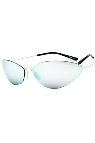 Balenciaga BB0350S titanium Oval Unisex's Sunglasses-AmbrogioShoes