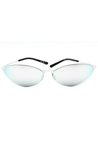 Balenciaga BB0350S titanium Oval Unisex's Sunglasses-AmbrogioShoes