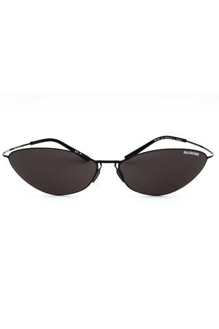 Balenciaga BB0350S titanium Oval Unisex's Sunglasses-AmbrogioShoes