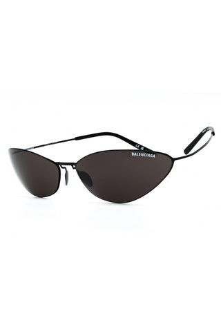 Balenciaga BB0350S titanium Oval Unisex's Sunglasses-AmbrogioShoes