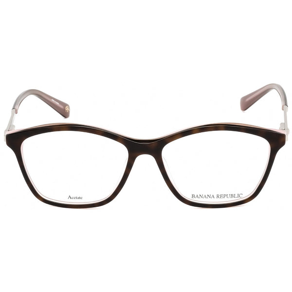 Banana Republic GENESIS Eyeglasses Brown Havana Pink / Clear Lens-AmbrogioShoes