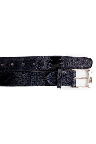 Belvedere 2000 Men's Exotic Ostrich Skin Belt (BVB2729)-AmbrogioShoes
