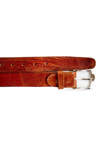 Belvedere 2000 Men's Exotic Ostrich Skin Belt (BVB2729)-AmbrogioShoes