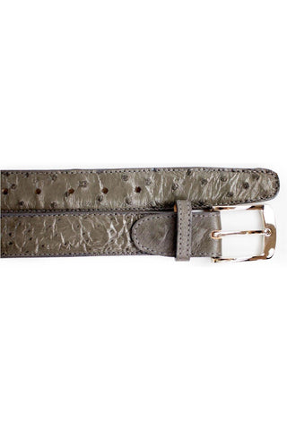 Belvedere 2001 Men's Ostrich Skin Belt (BVB2735)-AmbrogioShoes