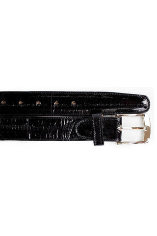 Belvedere 2002 Men's Eel Skin Belts (BVB2720)-AmbrogioShoes