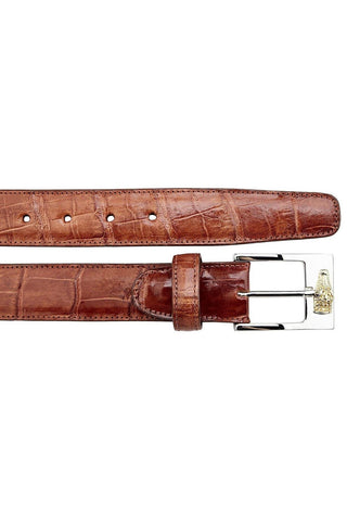 Belvedere 2008 Men's Exotic Alligator Belt (BVB2703)-AmbrogioShoes