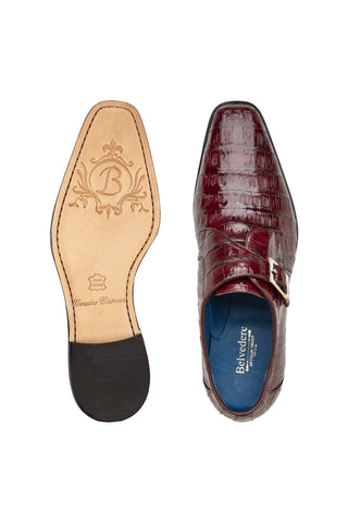 Belvedere Angelo Crocodile Single Monk-Strap-AmbrogioShoes