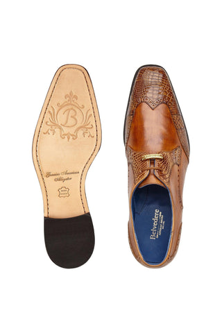 Belvedere Antonio Alligator & Leather Derby