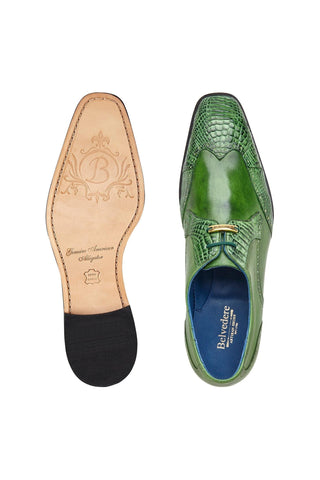 Belvedere Antonio Alligator & Leather Derby