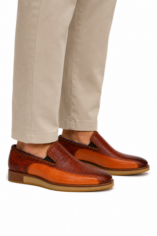 Belvedere Bartolo Lizard & Leather Loafer-AmbrogioShoes