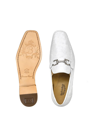 Belvedere Bartolo Ostrich Horse-Bit Loafer