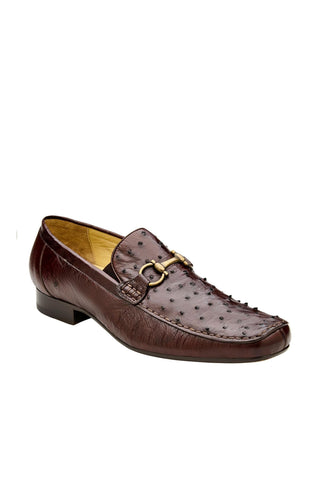 Belvedere Bartolo Ostrich Horse-Bit Loafer