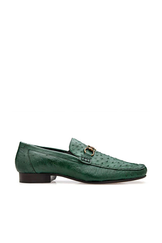 Belvedere Bartolo Ostrich Horse-Bit Loafer