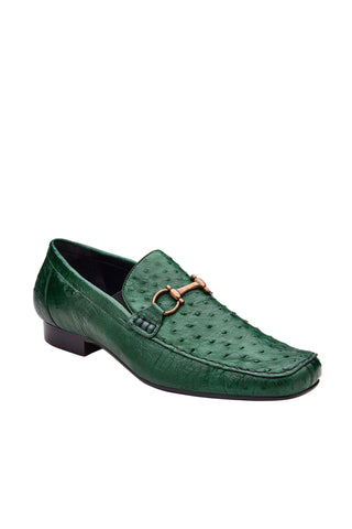 Belvedere Bartolo Ostrich Horse-Bit Loafer