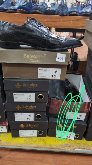 Belvedere Batta Ostrich Derby (220-221)-AmbrogioShoes