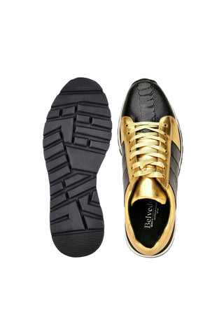 Belvedere Blake Ostrich & Leather Sneakers-AmbrogioShoes