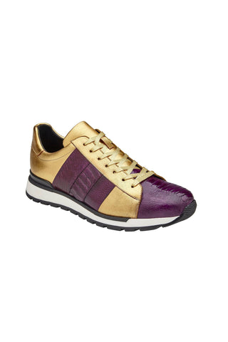 Belvedere Blake Ostrich & Leather Sneakers-AmbrogioShoes