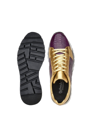 Belvedere Blake Ostrich & Leather Sneakers-AmbrogioShoes