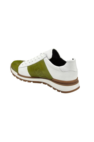 Belvedere Blake Ostrich & Leather Sneakers-AmbrogioShoes