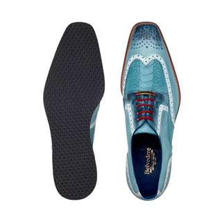 Belvedere Brady Ostrich & Leather Derby-AmbrogioShoes