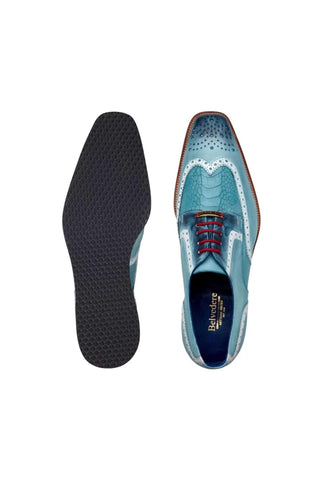 Belvedere Brady Ostrich & Leather Derby-AmbrogioShoes