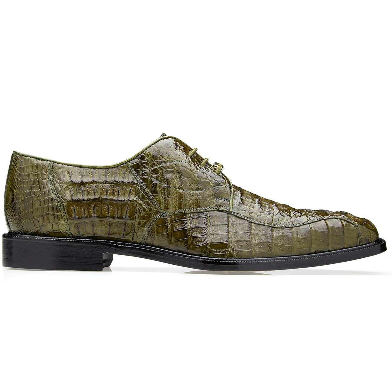 Belvedere Chapo 1465 Men's Shoes Exotic Crocodile Hornback Oxfords