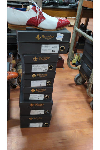 Belvedere Colby Crocodile & Leather Derby (111-119)