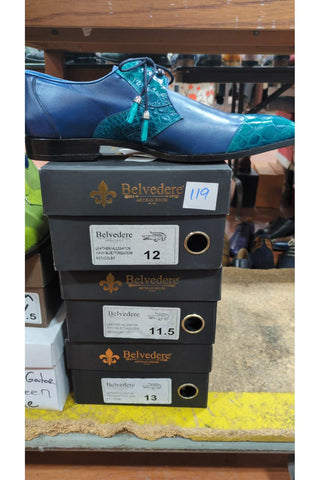 Belvedere Colby Crocodile & Leather Derby (111-119)