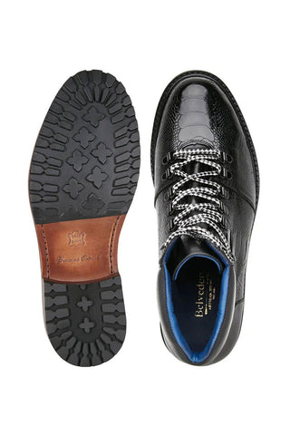 Belvedere Como Ostrich & Leather Boot-AmbrogioShoes