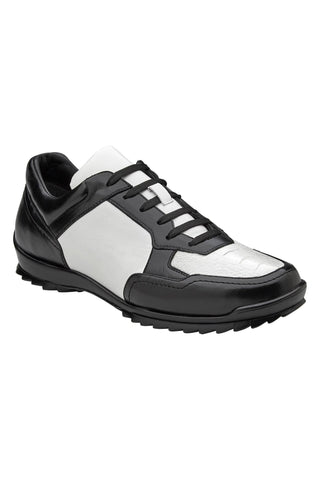 Belvedere Corvo Y36 Exotic Ostrich / Calf-Skin Leather Casual Sneaker (BV3191)-AmbrogioShoes
