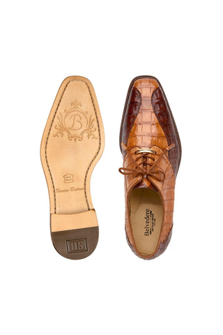 Belvedere Domenico Crocodile Derby-AmbrogioShoes