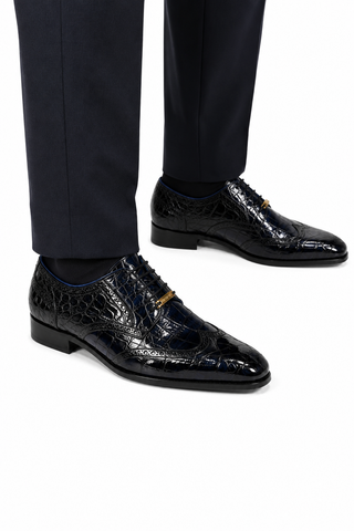 Belvedere Donato Alligator Oxford (194-196)-AmbrogioShoes