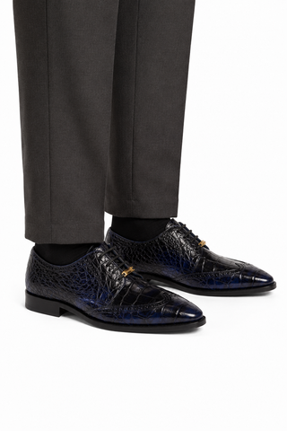 Belvedere Donato Alligator Oxford (194-196)-AmbrogioShoes