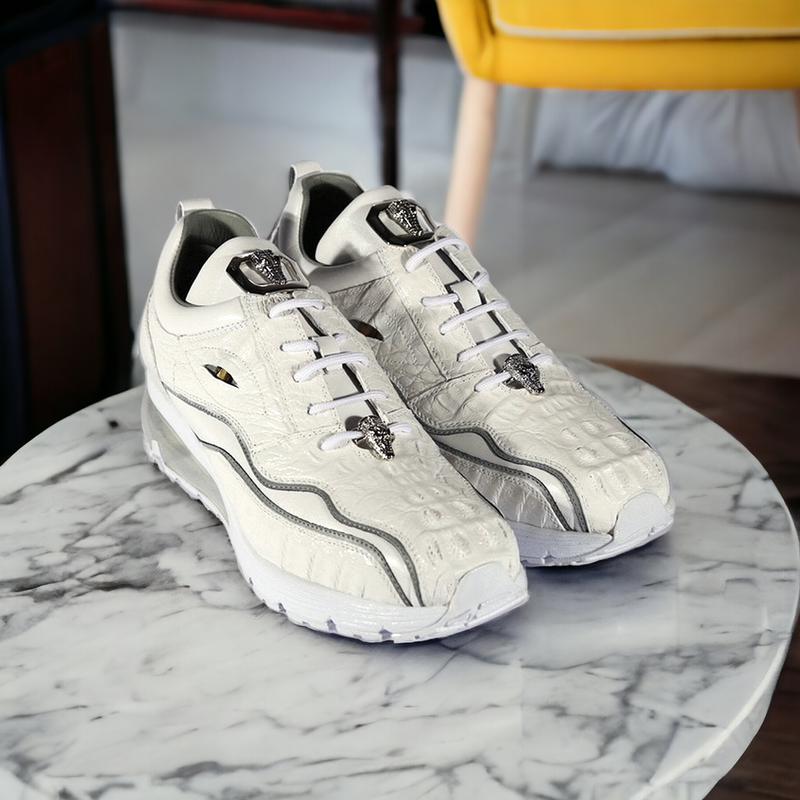 Mens leather tennis shoes 2025 white