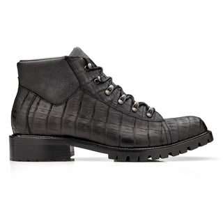 Belvedere Felipe CB06 Exotic Oiled Caiman Crocodile / Calf-Skin Leather Combat Boot (BV3193)-AmbrogioShoes