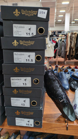 Belvedere Isola Ostrich Derby (257-258)-AmbrogioShoes