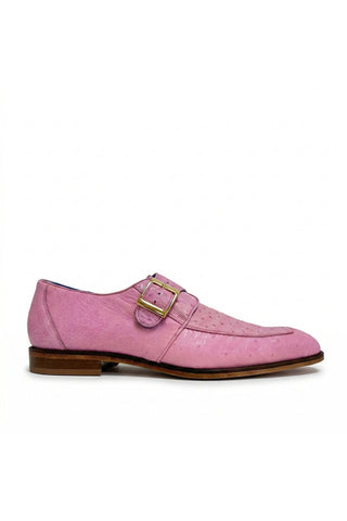 Belvedere Josh 114011 Exotic Ostrich Skin Split-Toe Monk Strap (BV3140)-AmbrogioShoes