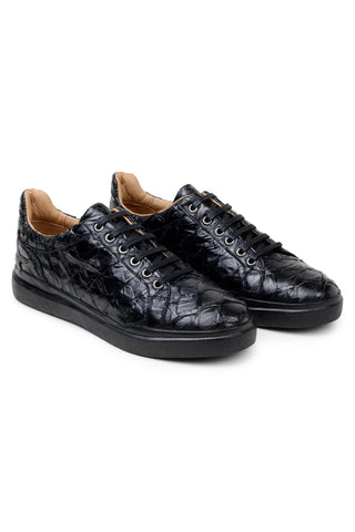 Belvedere Kingstone BR02 Exotic Pirarucu Lace-Up Casual Sneaker (BV3186)-AmbrogioShoes